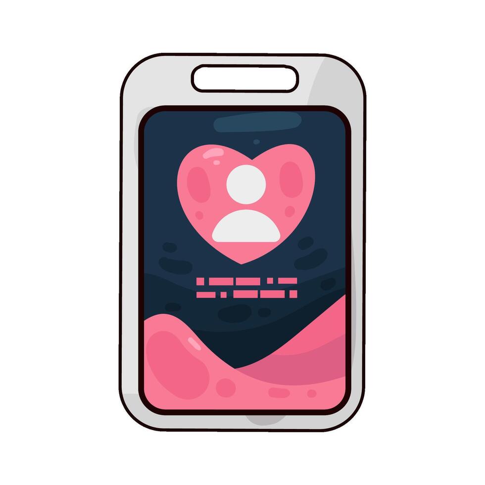 Illustration of id card vector
