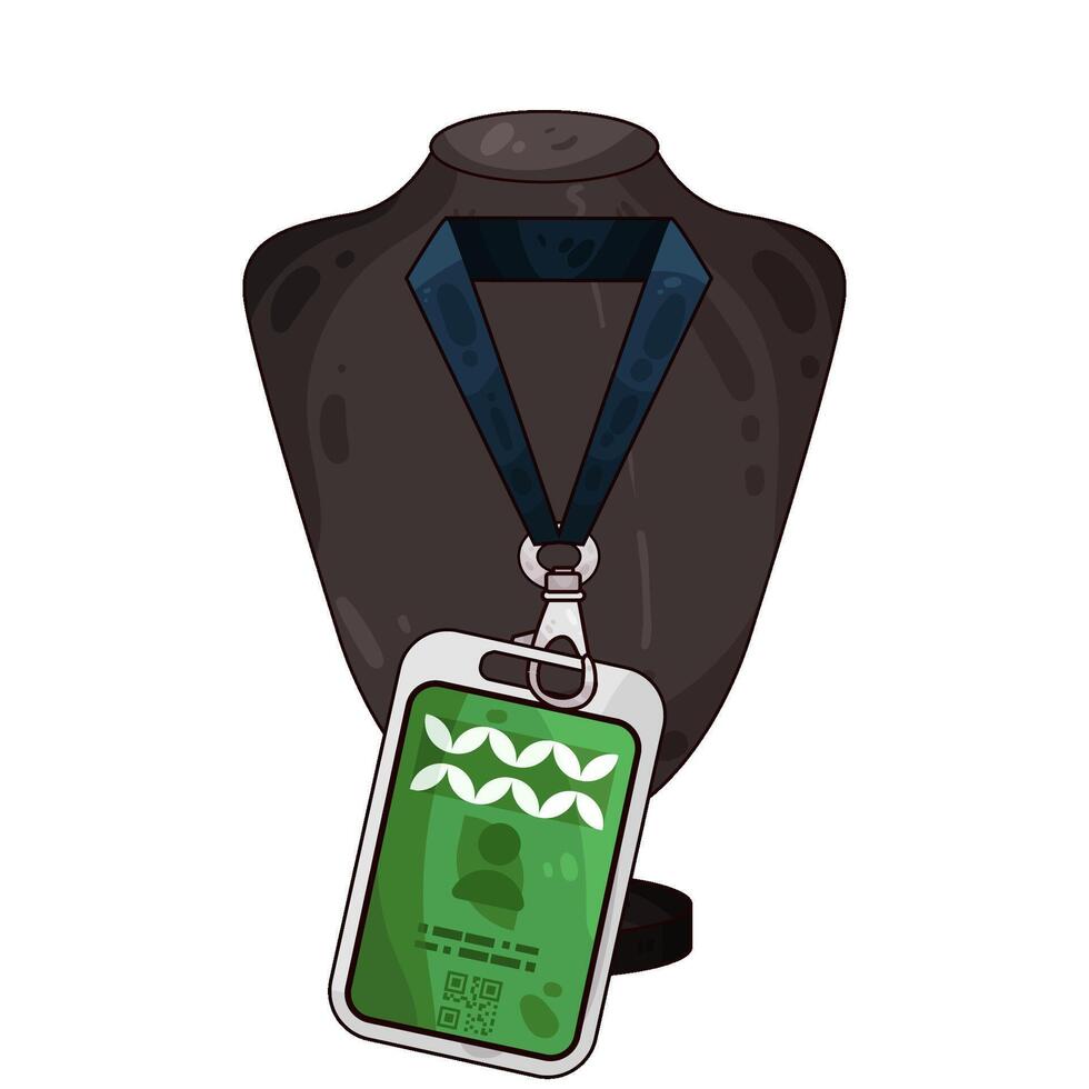 Illustration of id card vector
