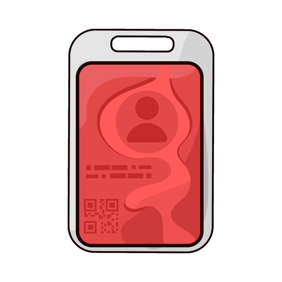 Illustration of id card vector