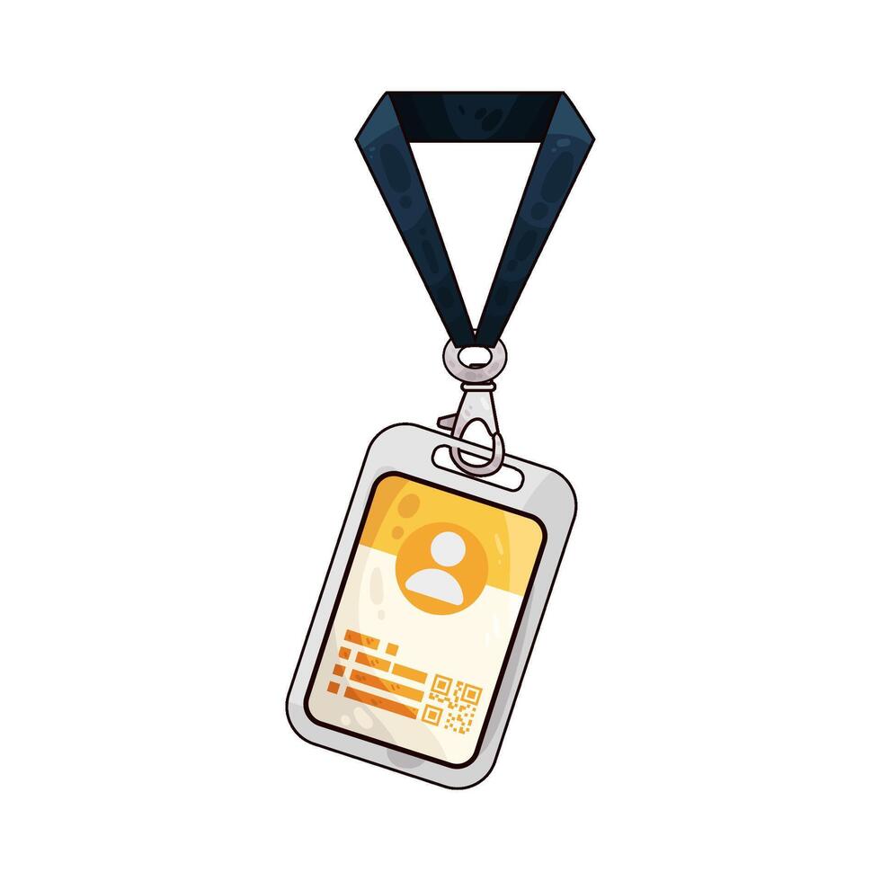Illustration of id card vector