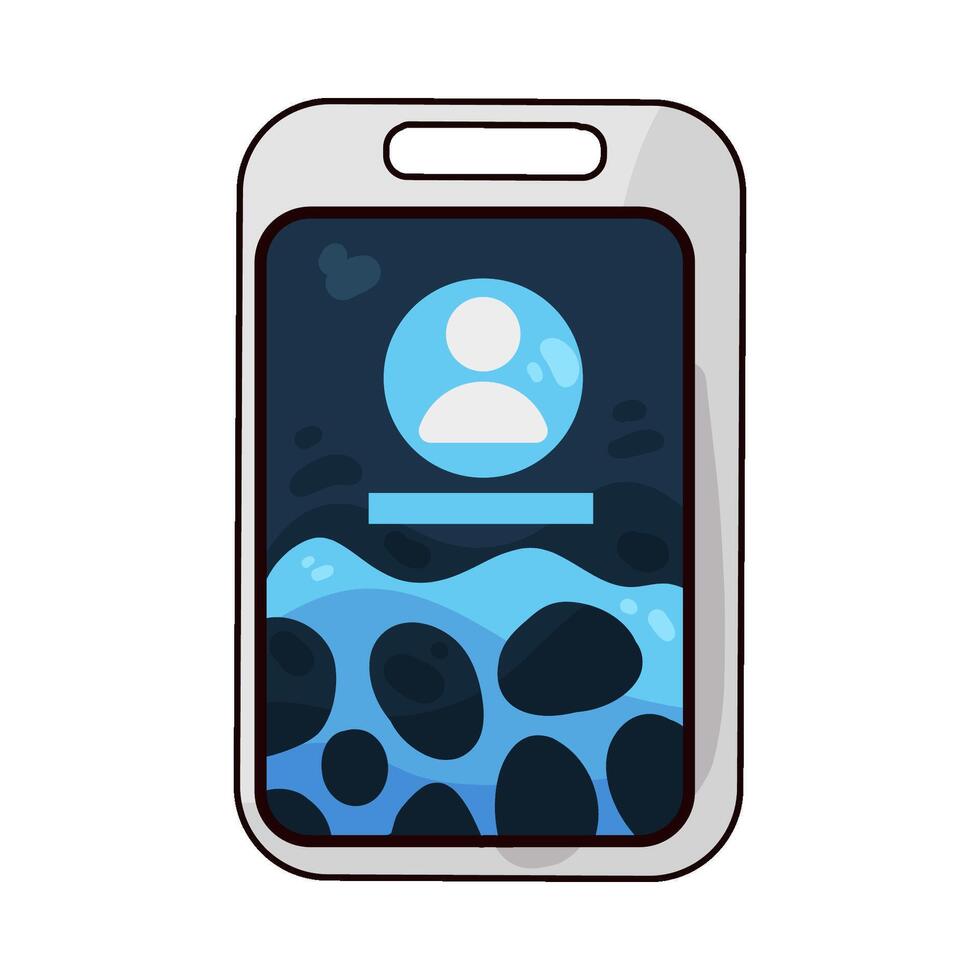 Illustration of id card vector