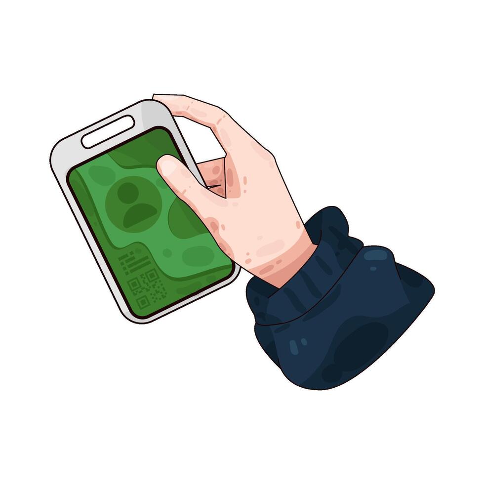 Illustration of id card vector