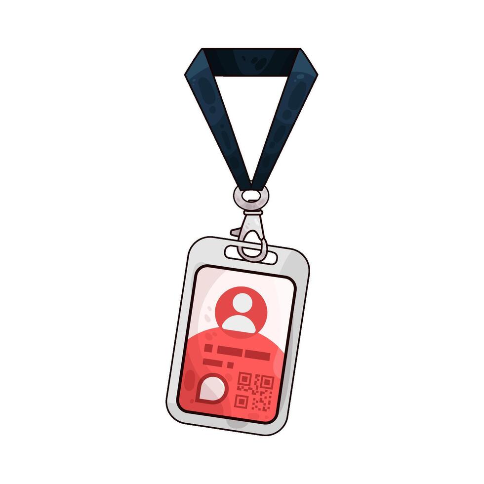 Illustration of id card vector