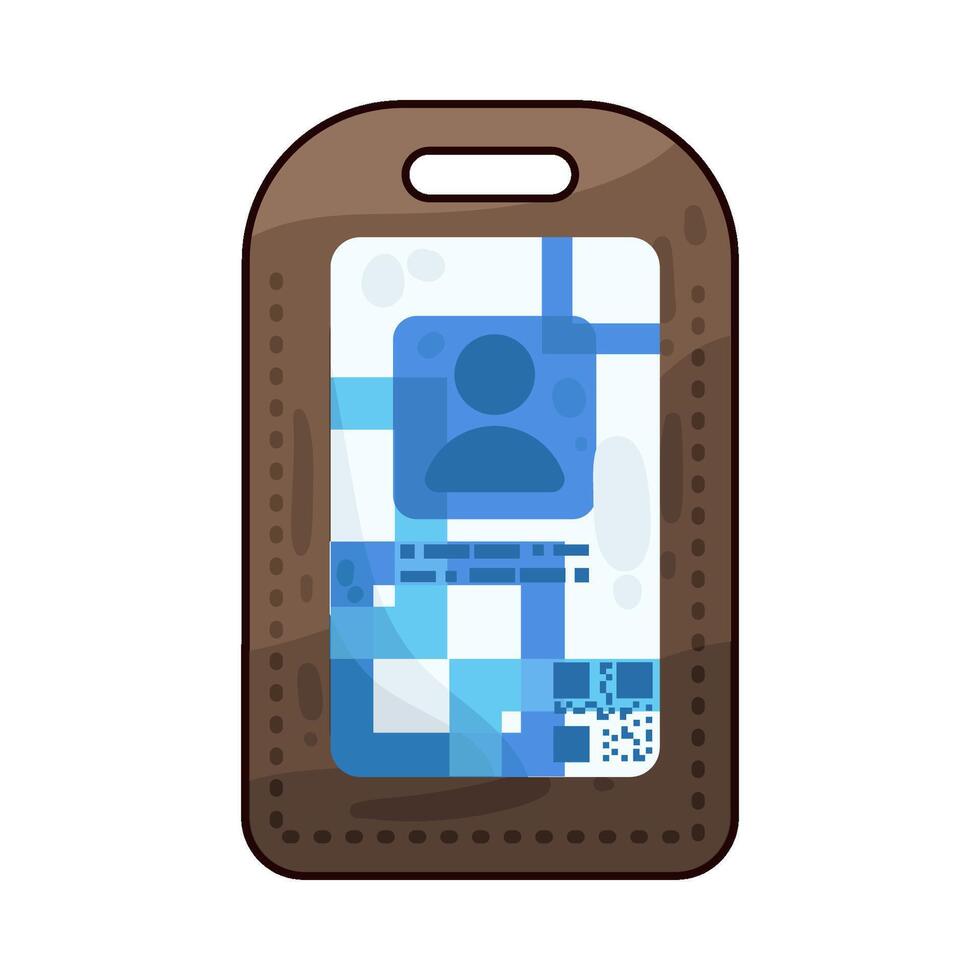 Illustration of id card vector