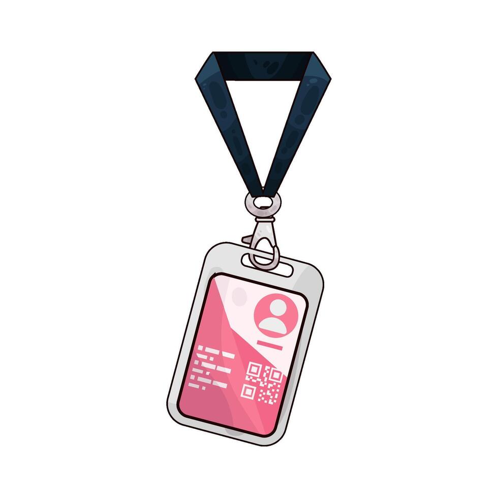 Illustration of id card vector