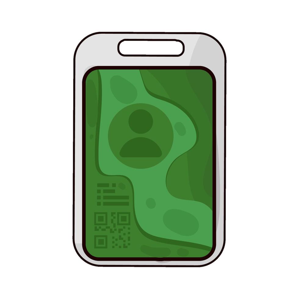 Illustration of id card vector