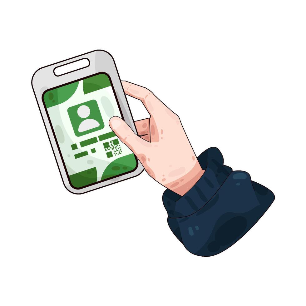 Illustration of id card vector