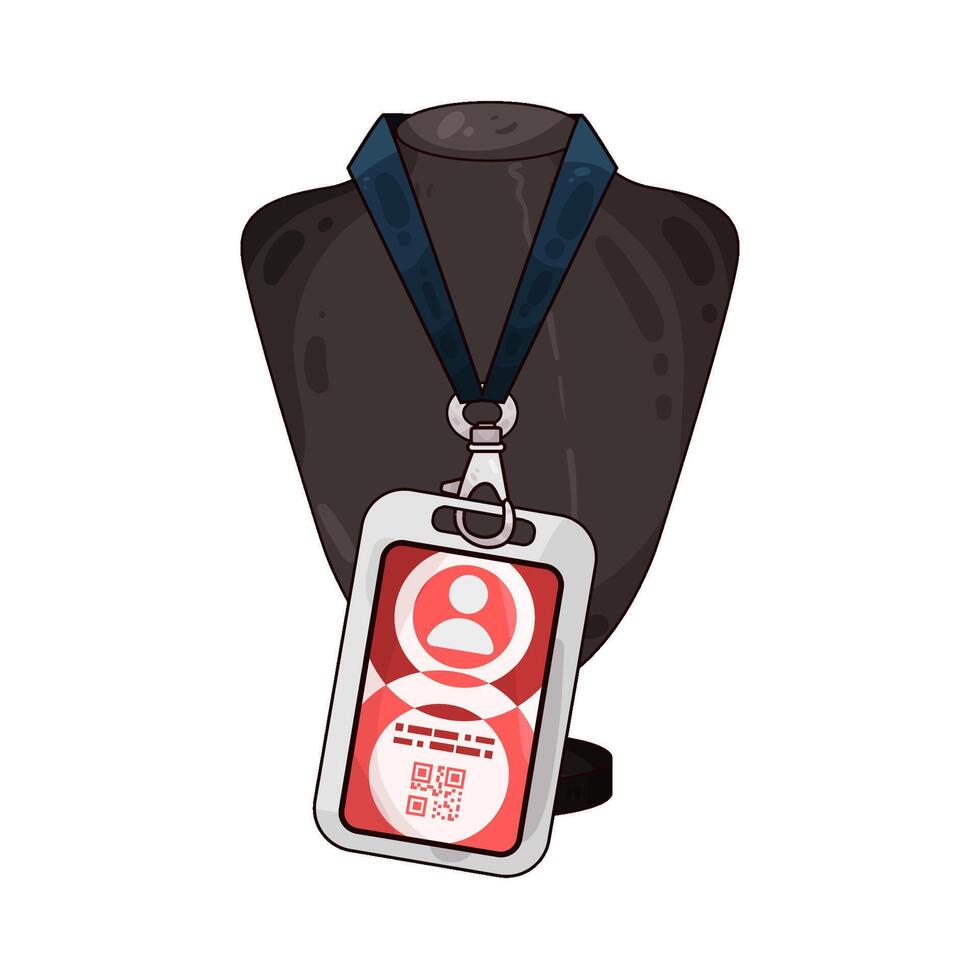 Illustration of id card vector