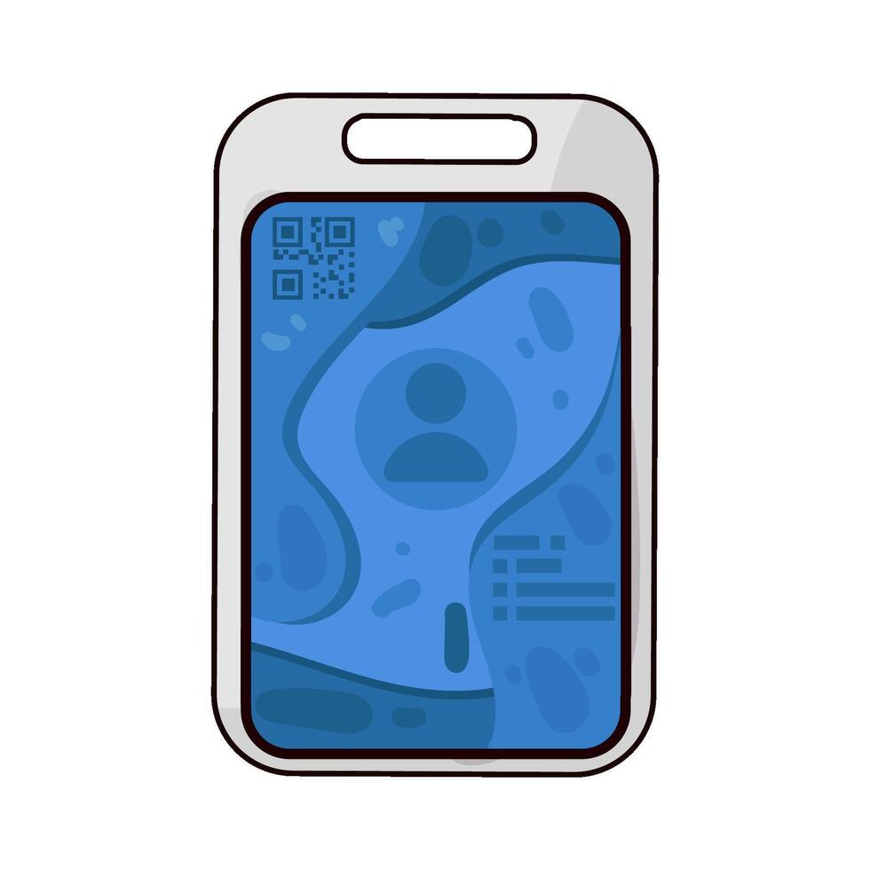 Illustration of id card vector