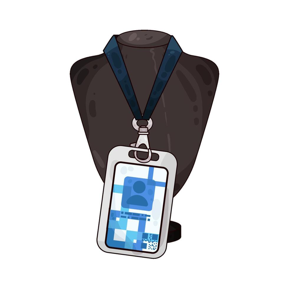 Illustration of id card vector
