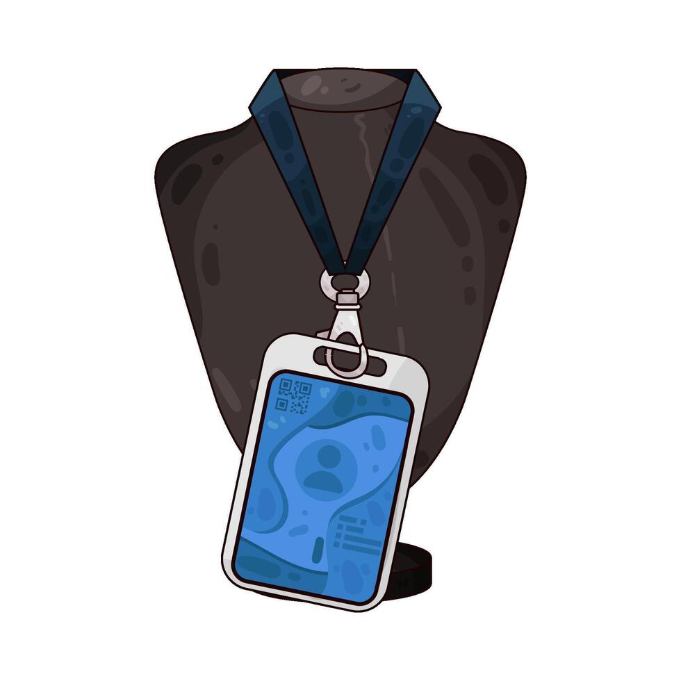 Illustration of id card vector