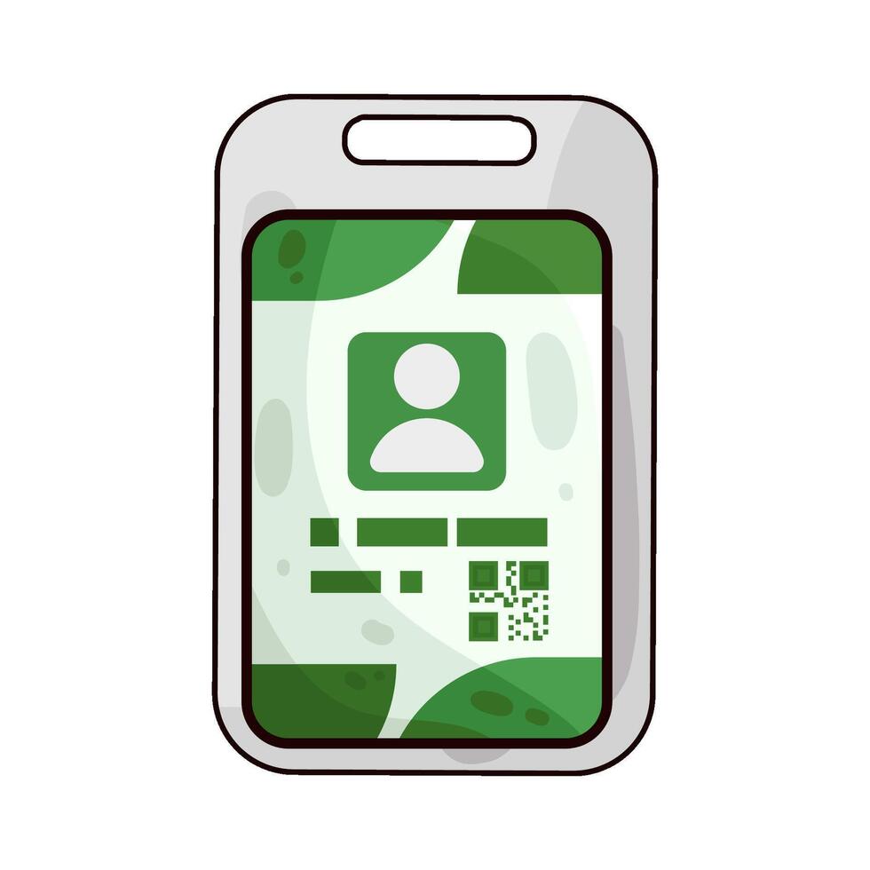 Illustration of id card vector