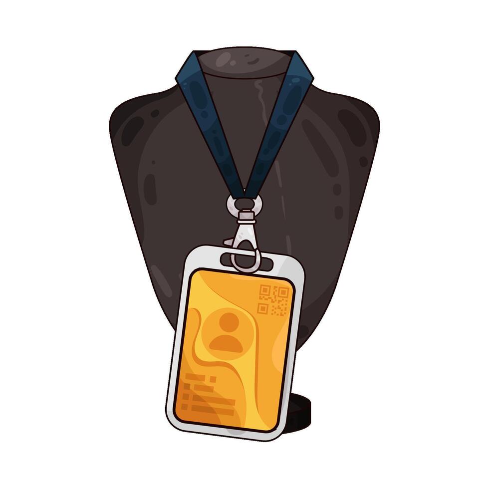 Illustration of id card vector