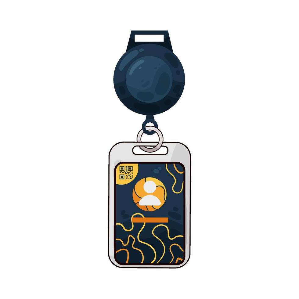 Illustration of id card vector