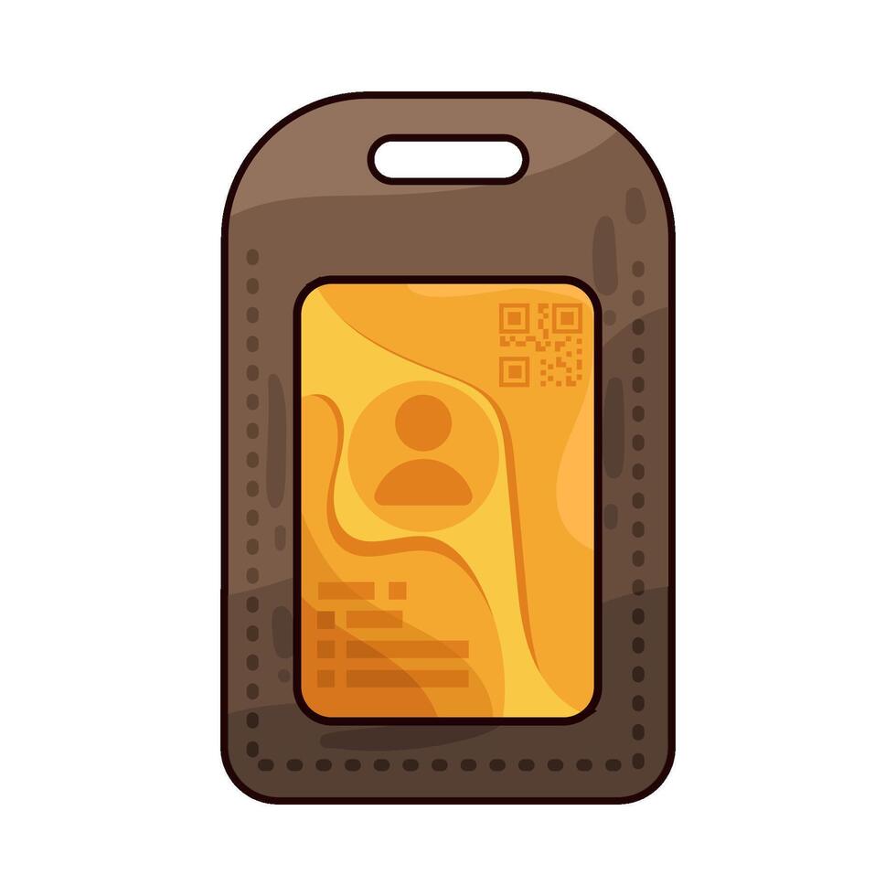Illustration of id card vector