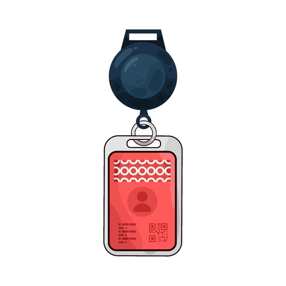 Illustration of id card vector