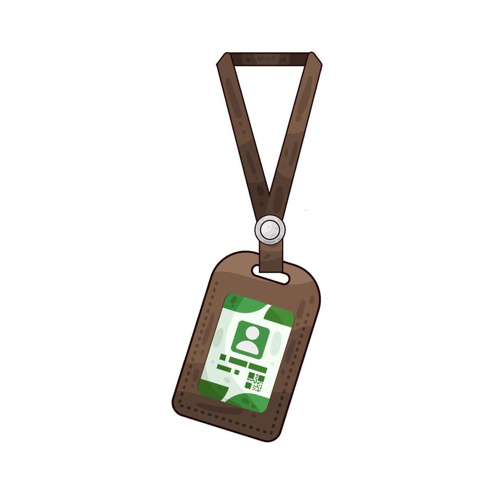 Illustration of id card vector