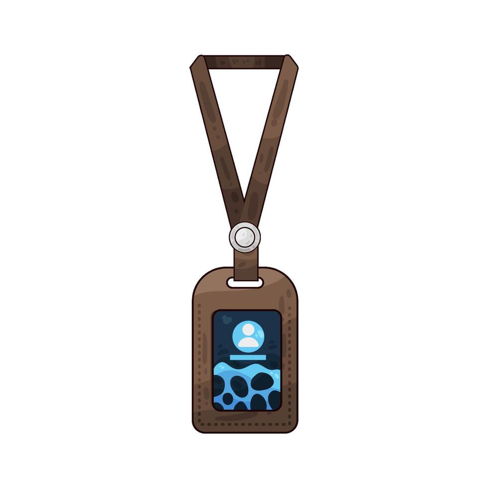 Illustration of id card vector