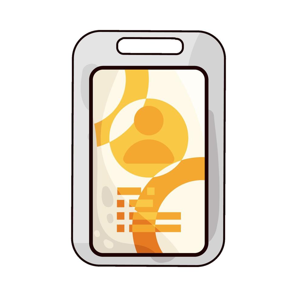 Illustration of id card vector