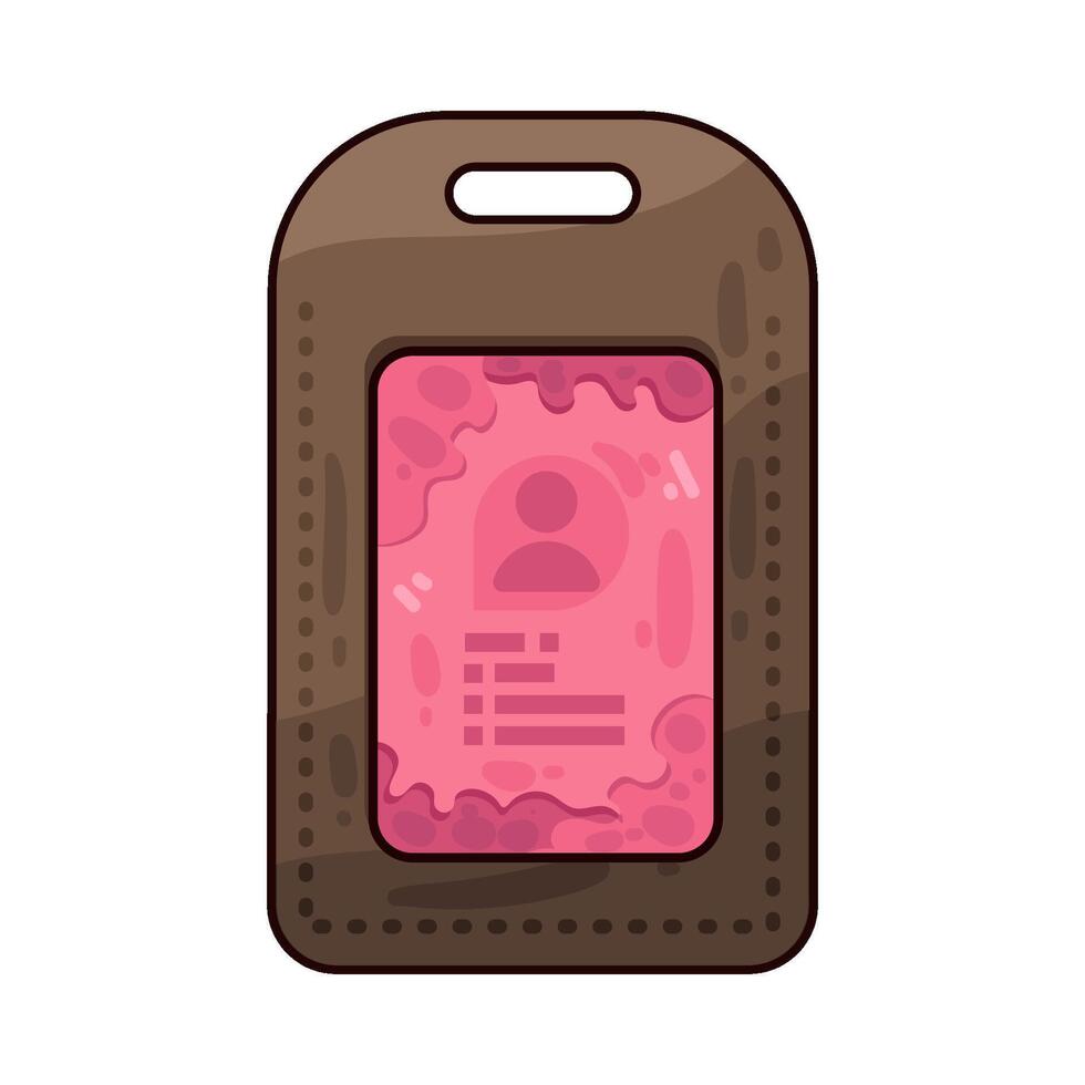 Illustration of id card vector