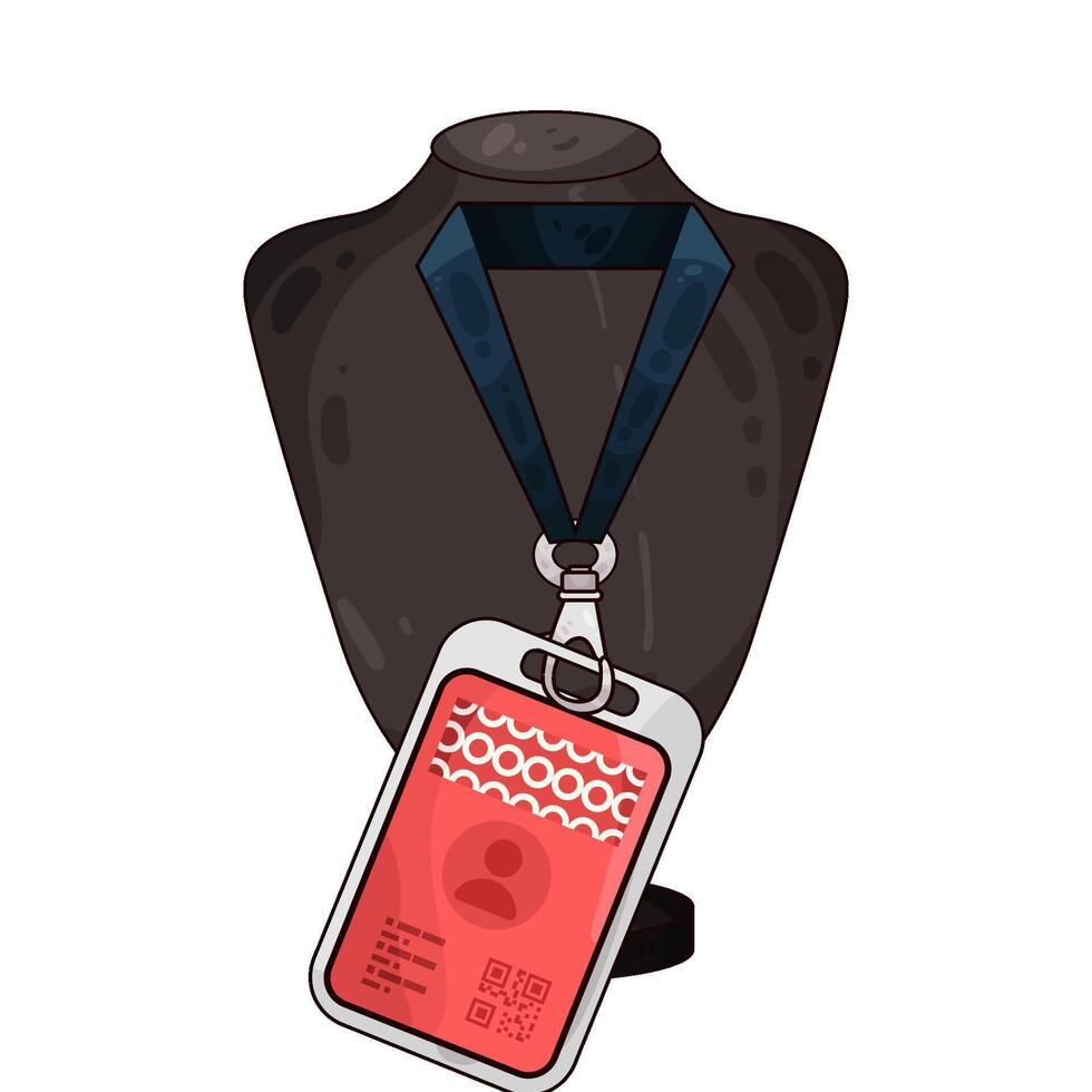 Illustration of id card vector