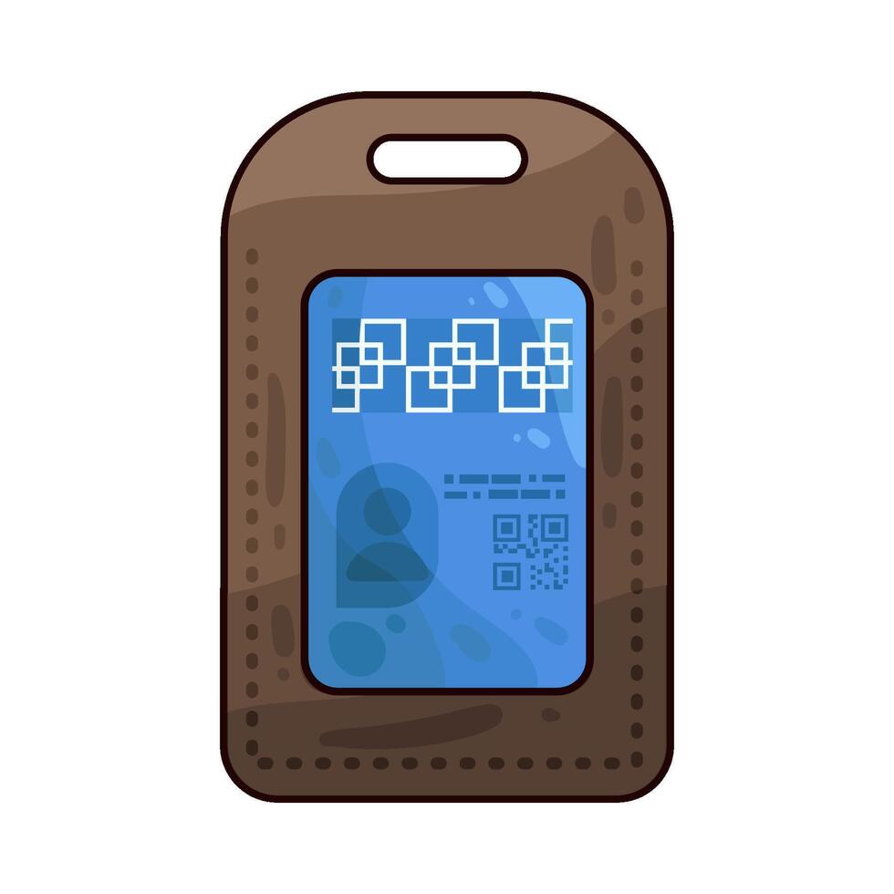 Illustration of id card vector