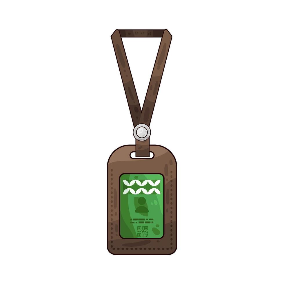 Illustration of id card vector
