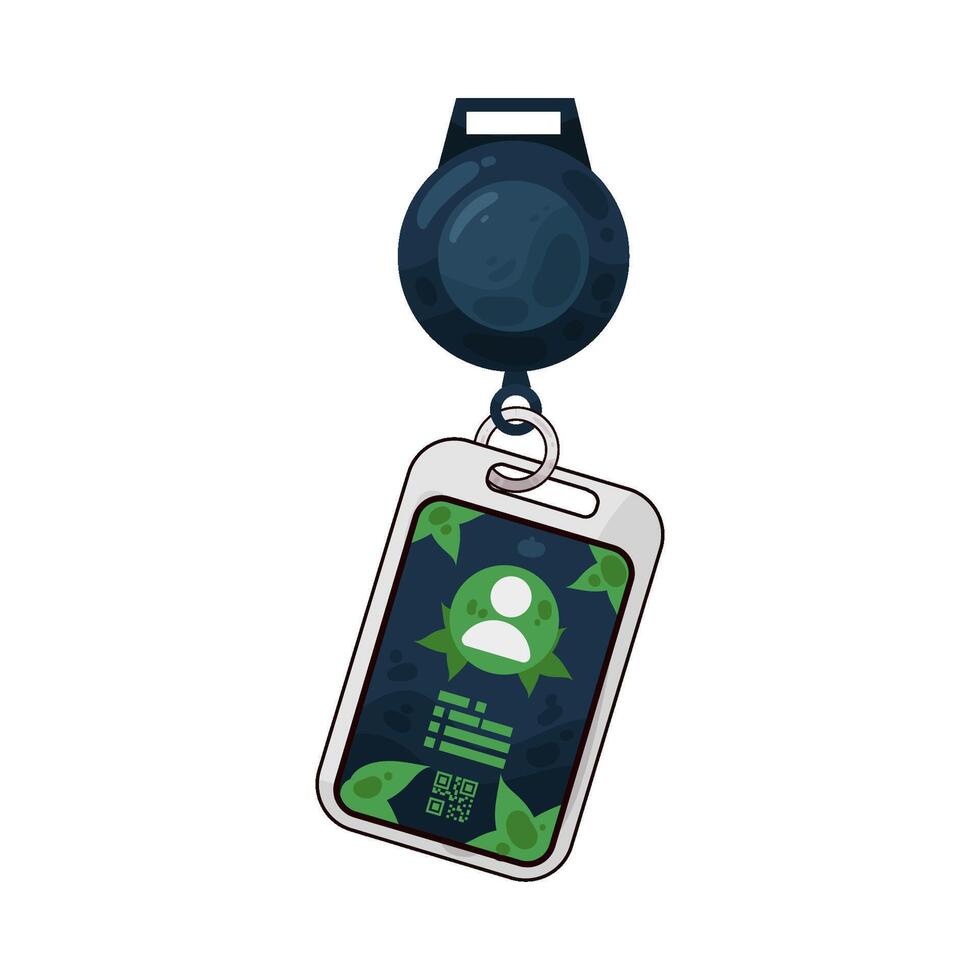 Illustration of id card vector