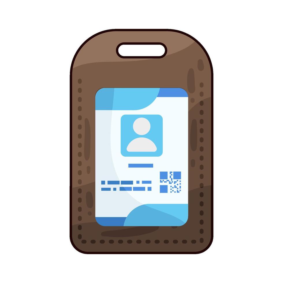 Illustration of id card vector