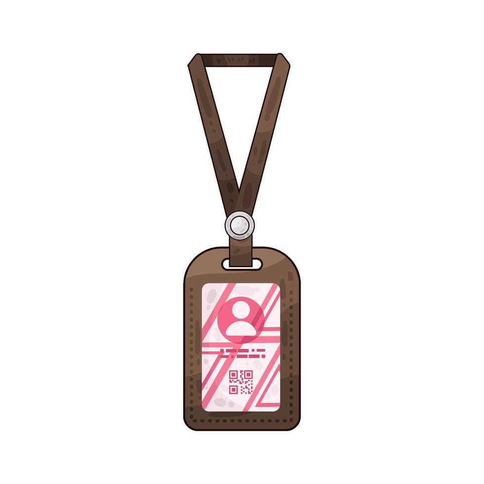 Illustration of id card vector