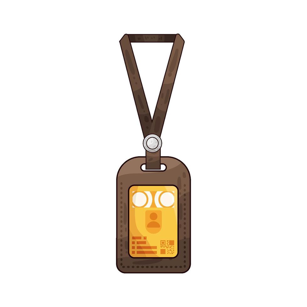 Illustration of id card vector