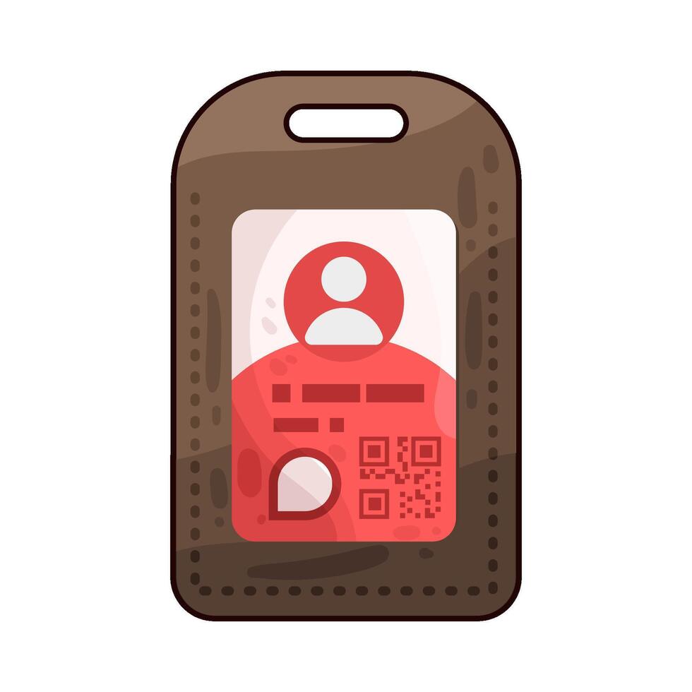 Illustration of id card vector