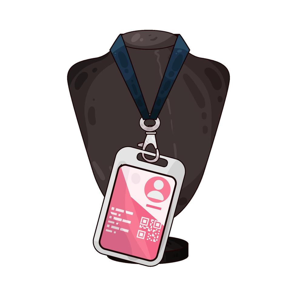 Illustration of id card vector