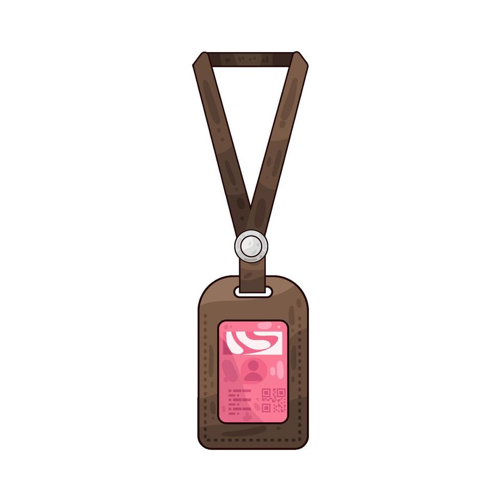 Illustration of id card vector