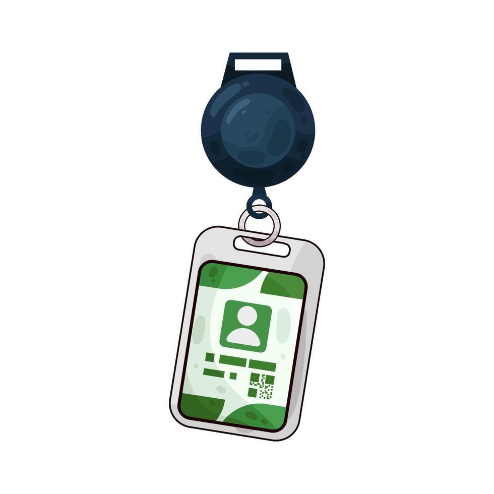 Illustration of id card vector