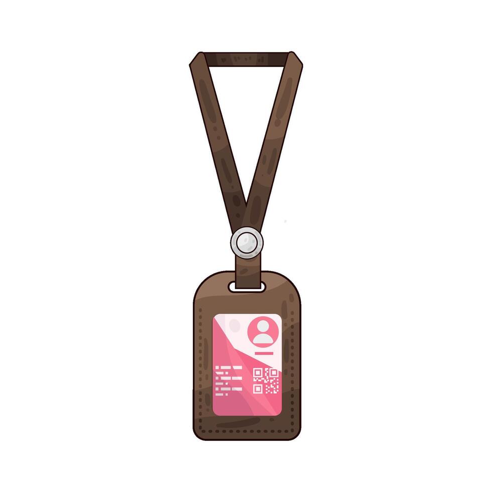 Illustration of id card vector