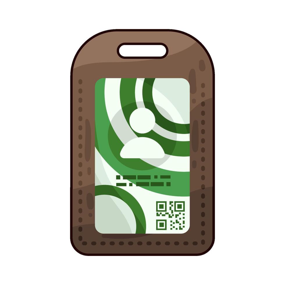 Illustration of id card vector