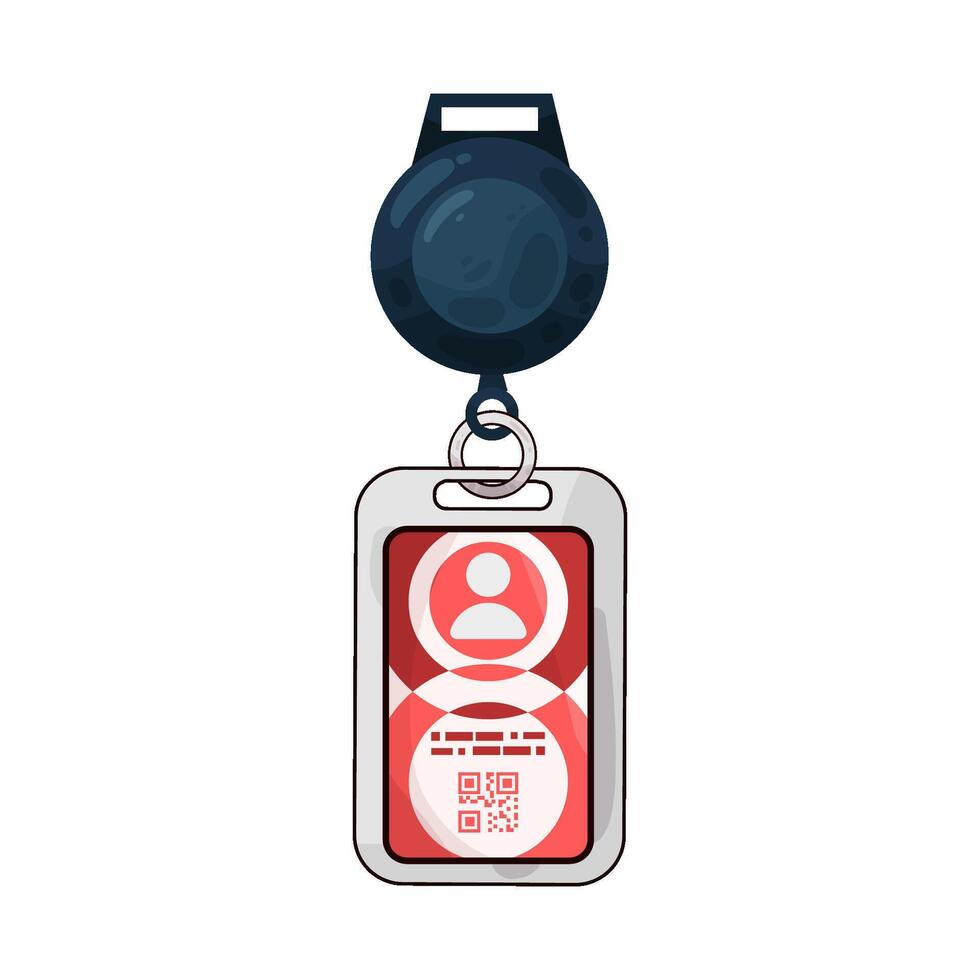 Illustration of id card vector