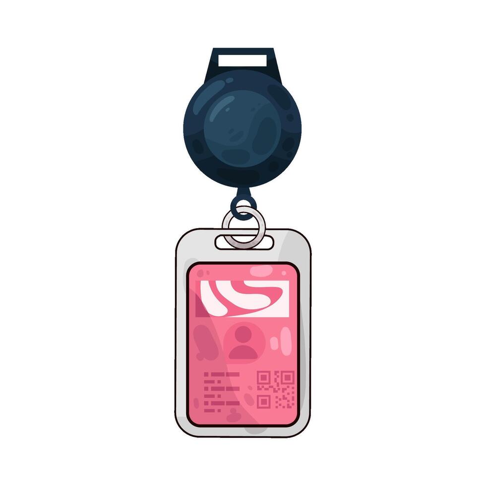 Illustration of id card vector