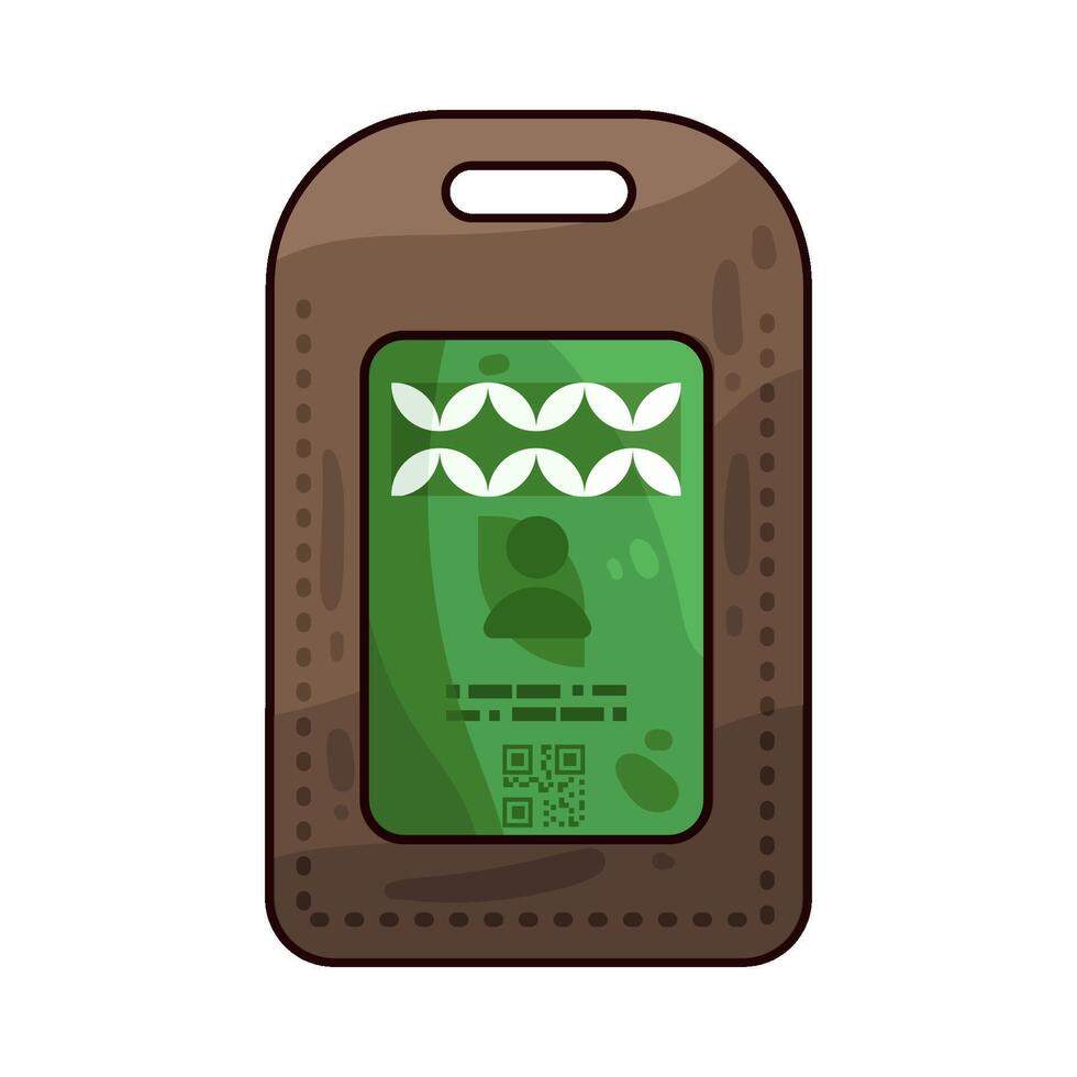Illustration of id card vector