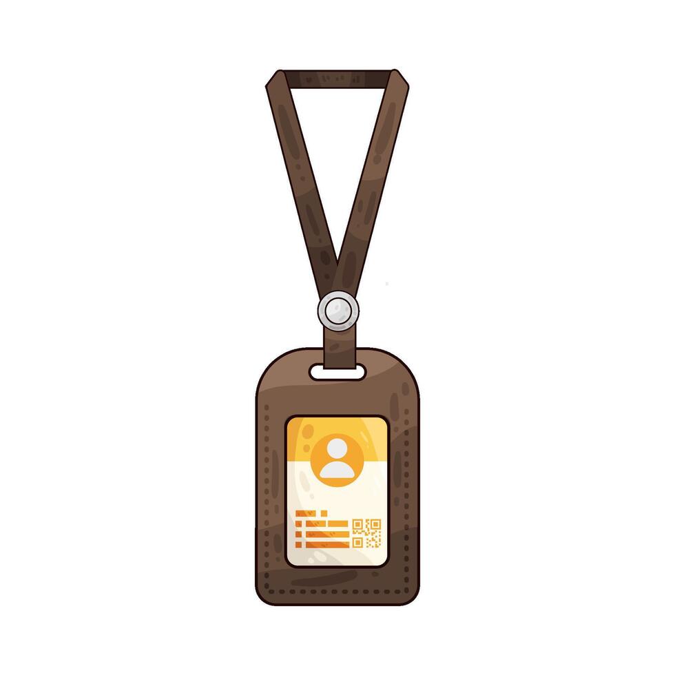 Illustration of id card vector
