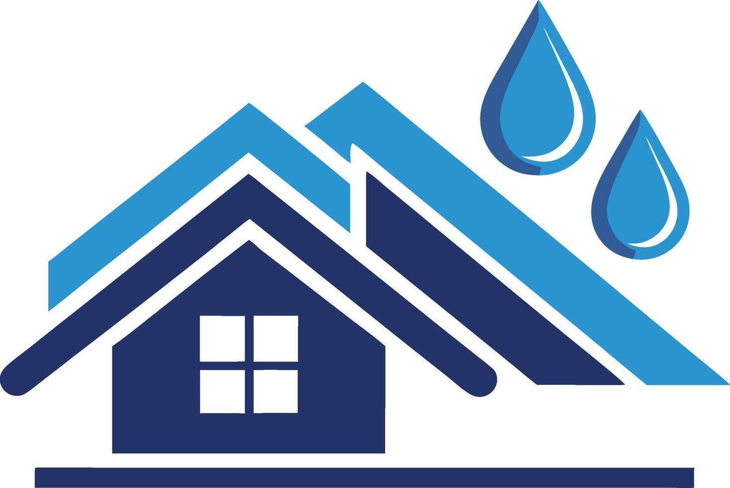 Roofing House logo Or Icon vector