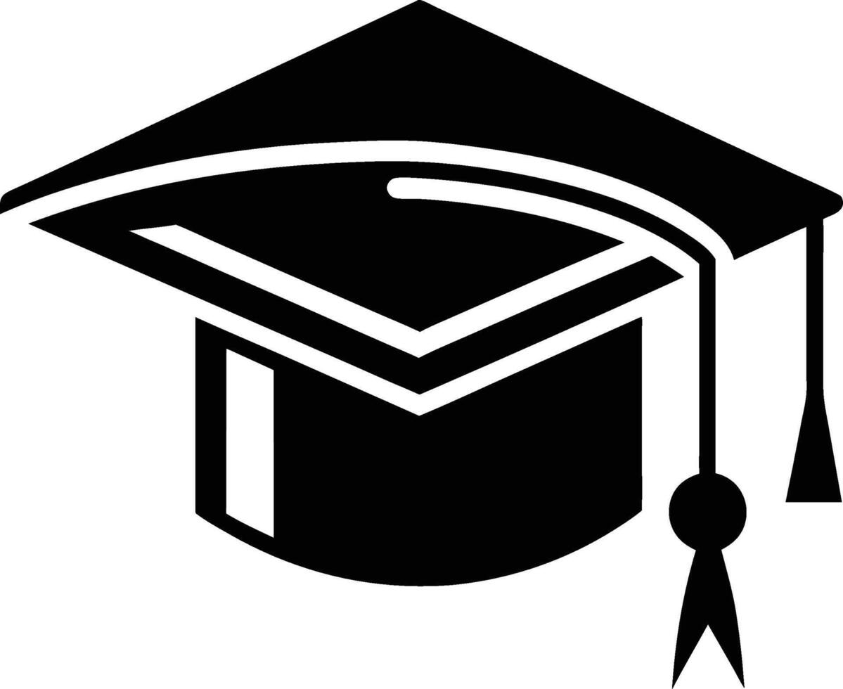 Prosecutor graduation hat icon vector