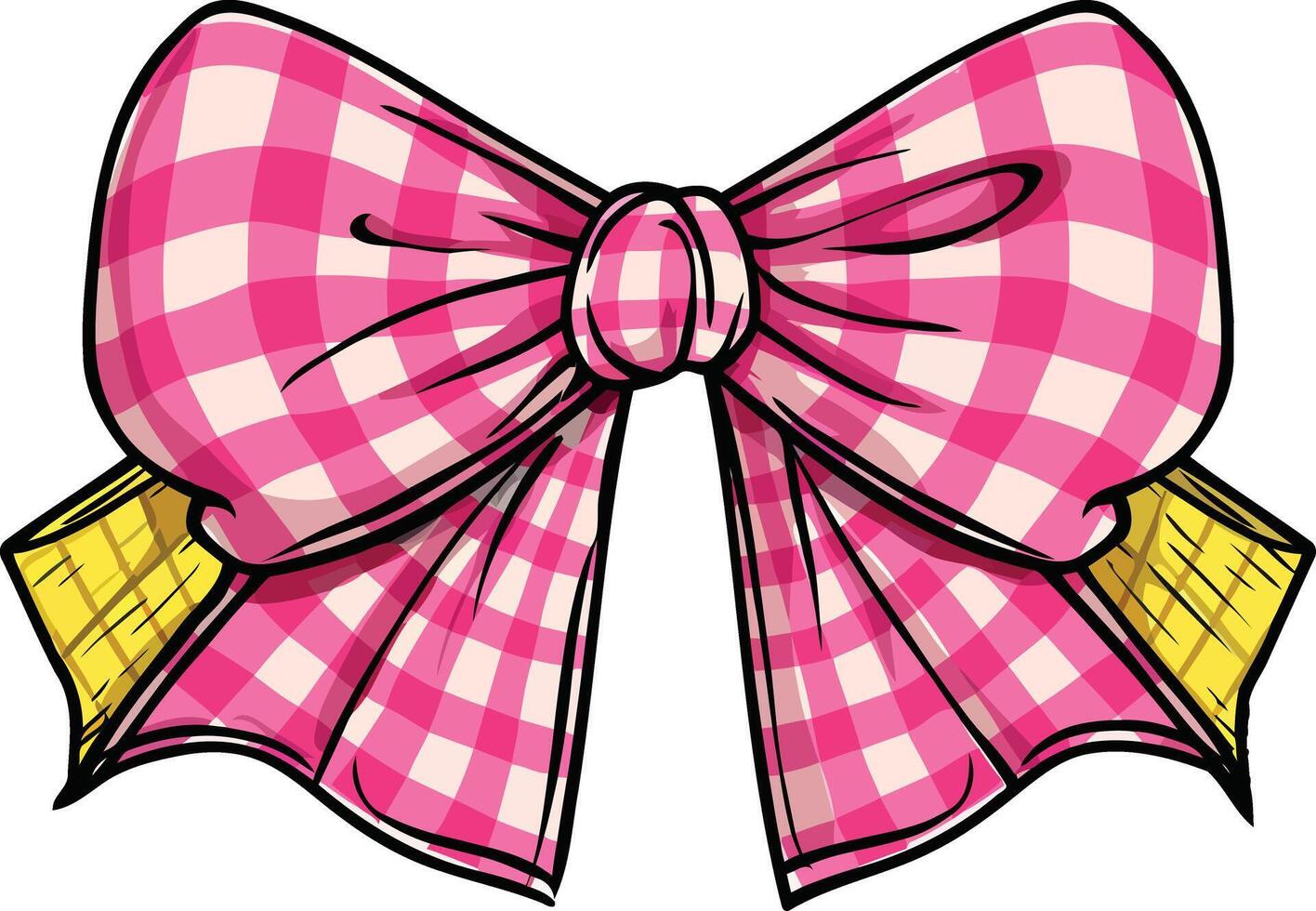 Charming and Playful Ribbon Icon Illustration for Creative Design Projects and Digital Art vector