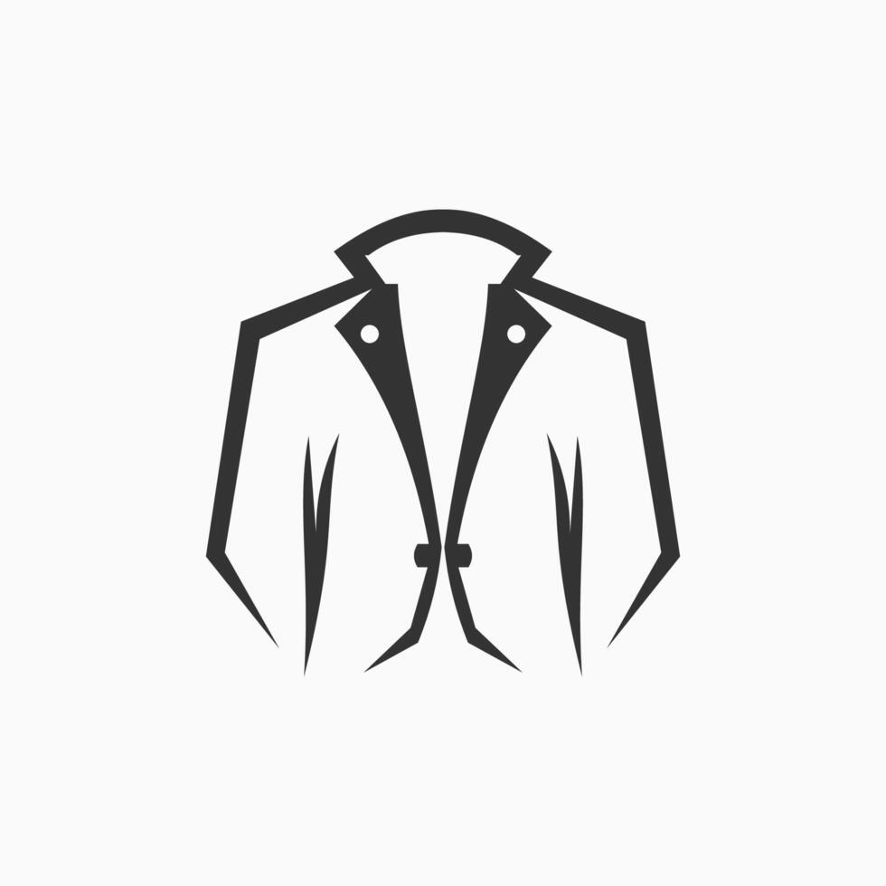Coat silhouette design. vector