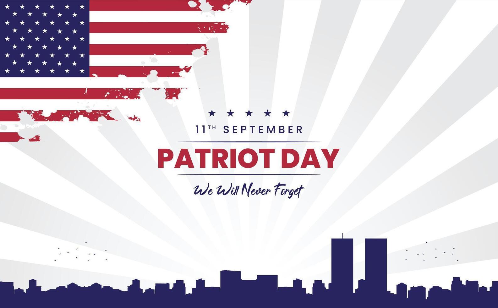 9.11 Patriot day background. EPS 10 vector