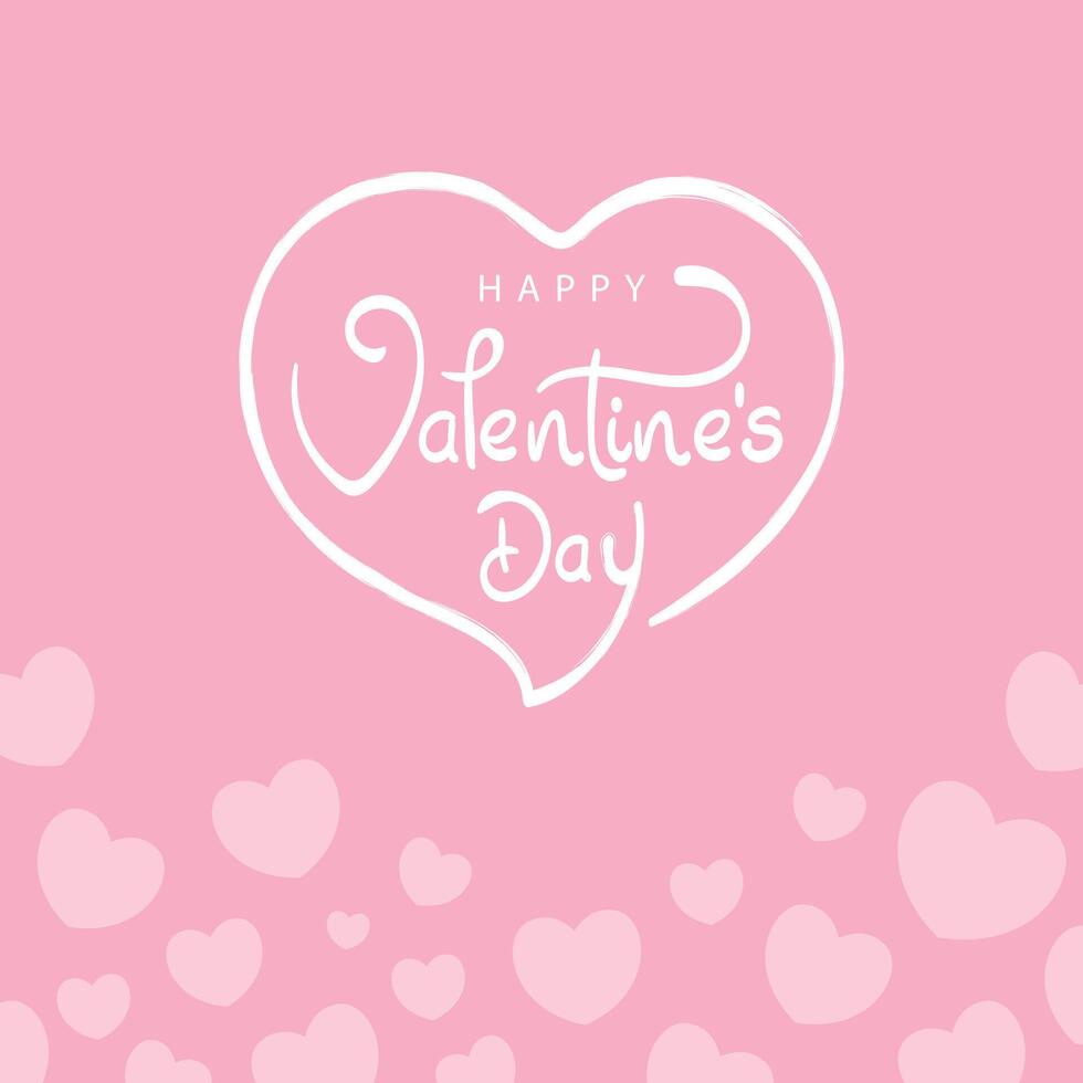 valentine's day background with heart text shape typography. for wallpapers, card, flyers, invitations, posters, brochures, banners. illustration eps 10 vector
