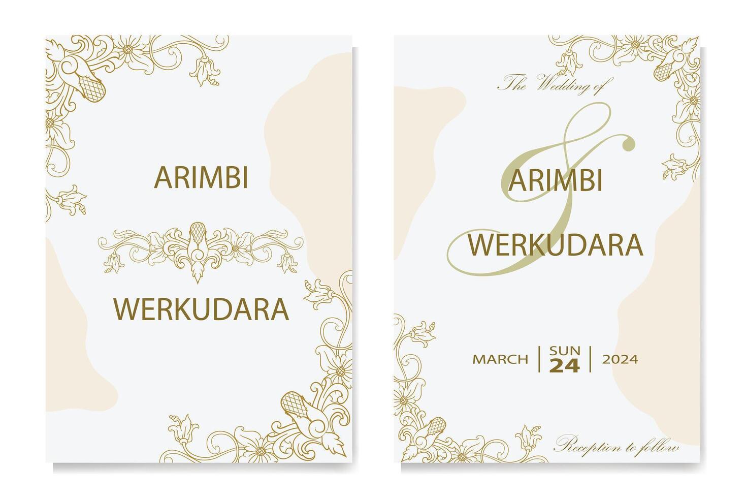 The Blooms Greenery Floral Foliage Ornament Corner Text Separator Elegance Frame for Invitations vector