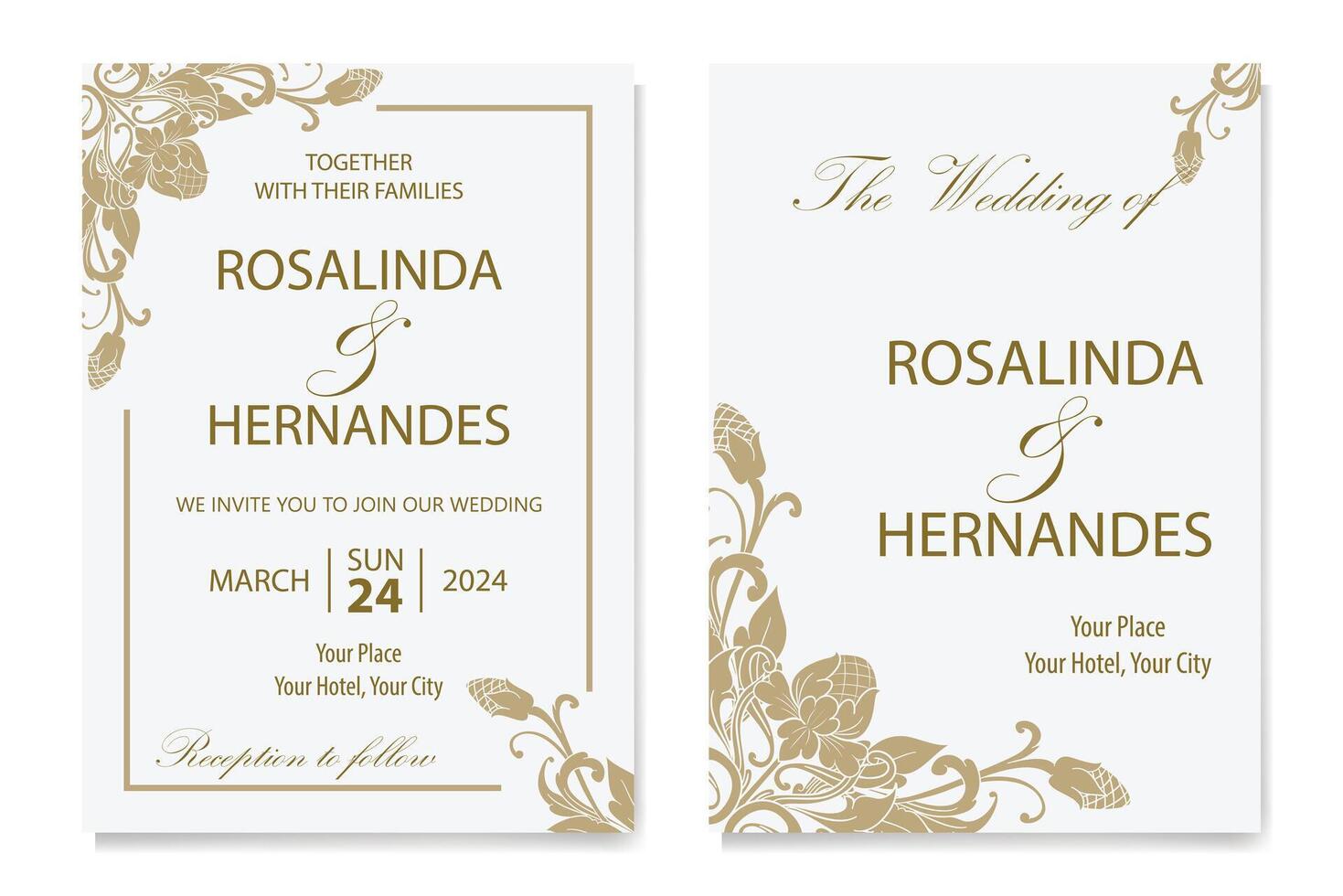 The Blooms Greenery Floral Foliage Ornament Corner Text Separator Elegance Frame for Invitations vector
