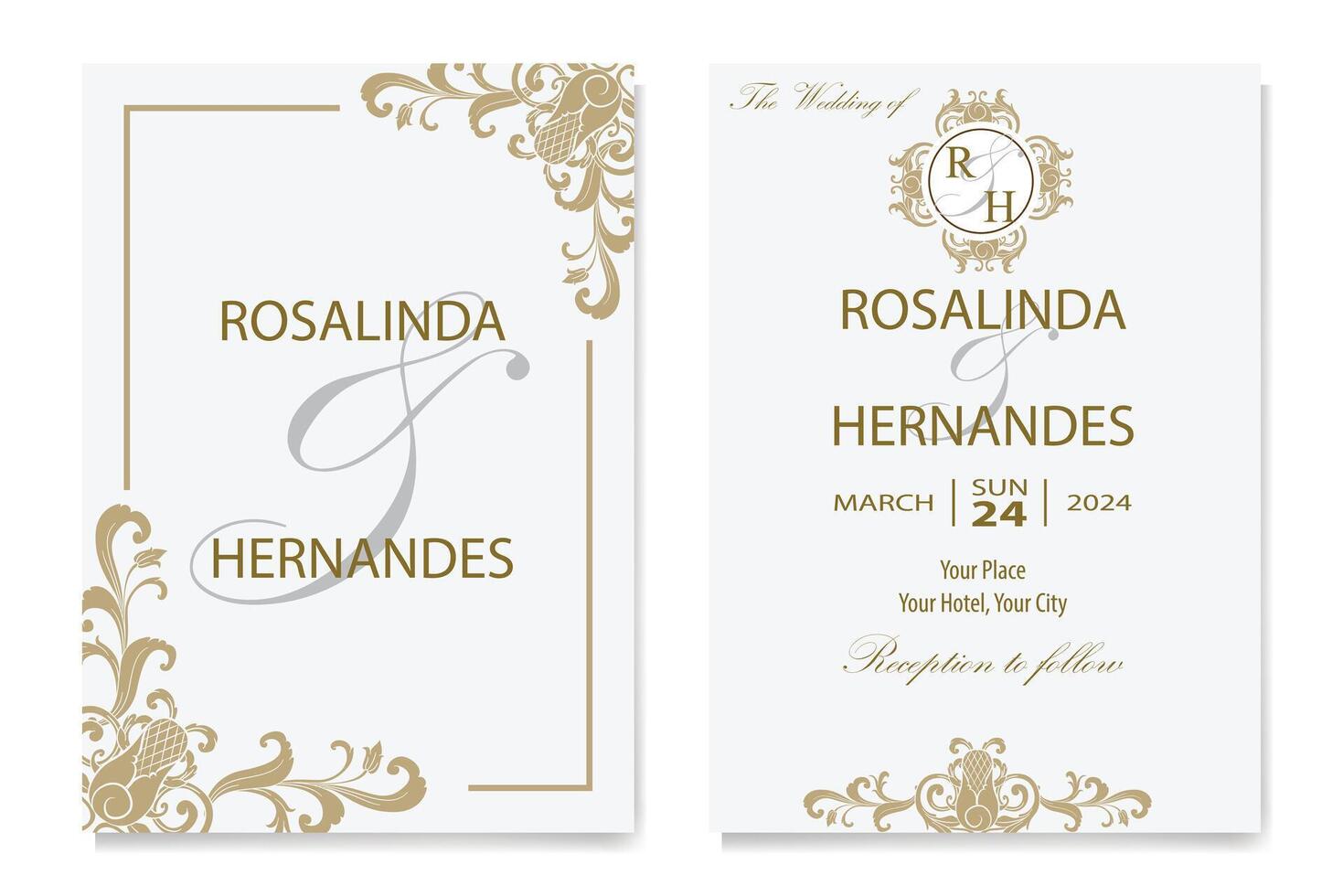 The Blooms Greenery Floral Foliage Ornament Corner Text Separator Elegance Frame for Invitations vector